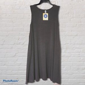 Zenana Premium Gray Dress